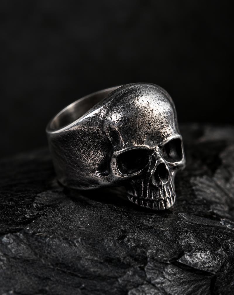 Sterling Skull Ring